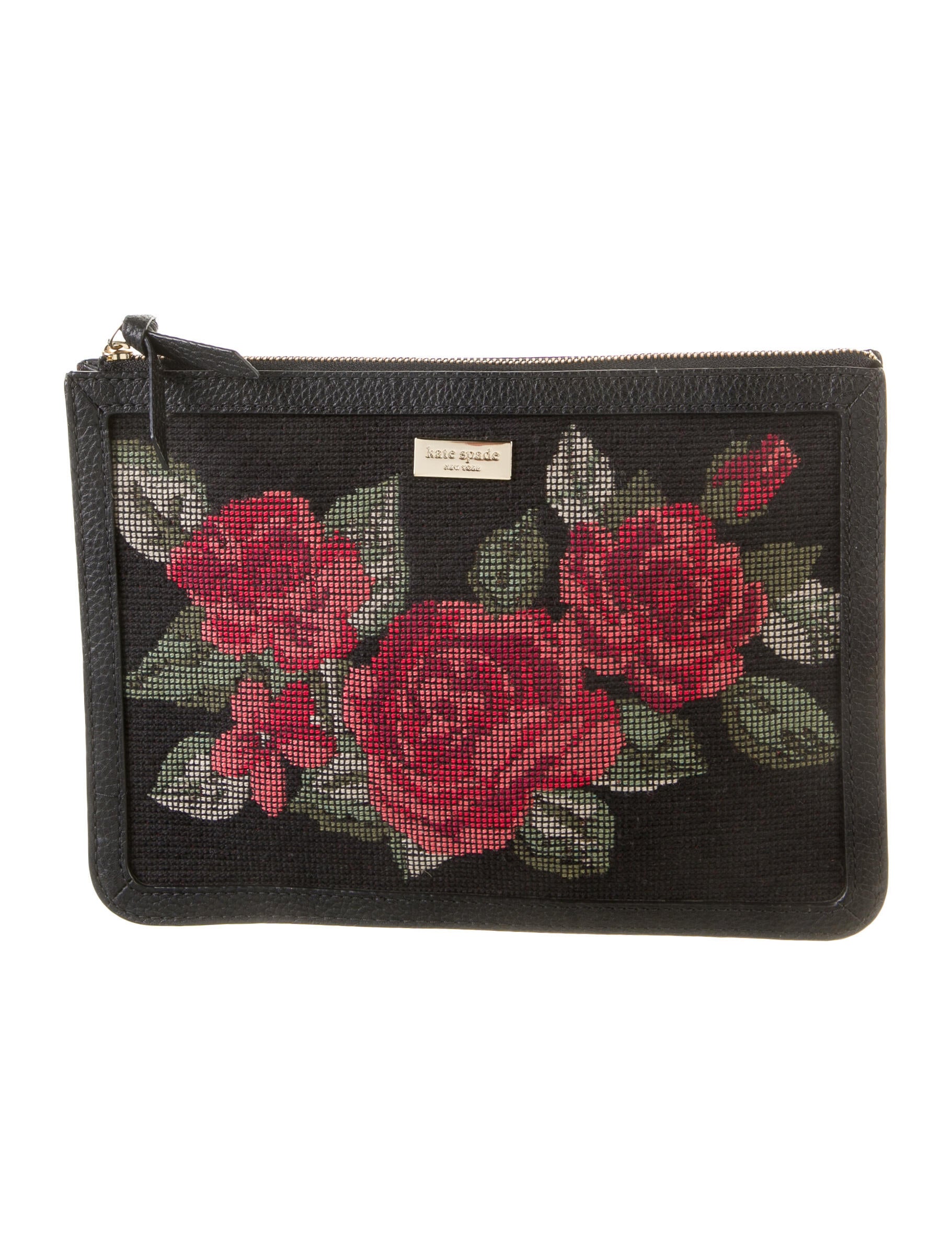 Kate Spade New York Printed FoldOver Clutch Clutches, Handbags