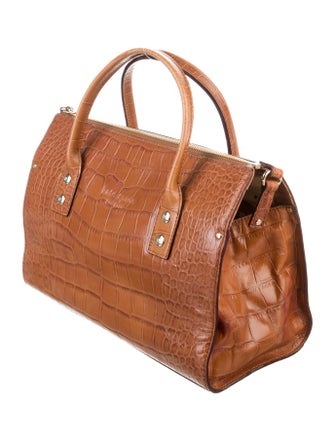 Kate Spade New York Crocodile Embossed Handle Bag