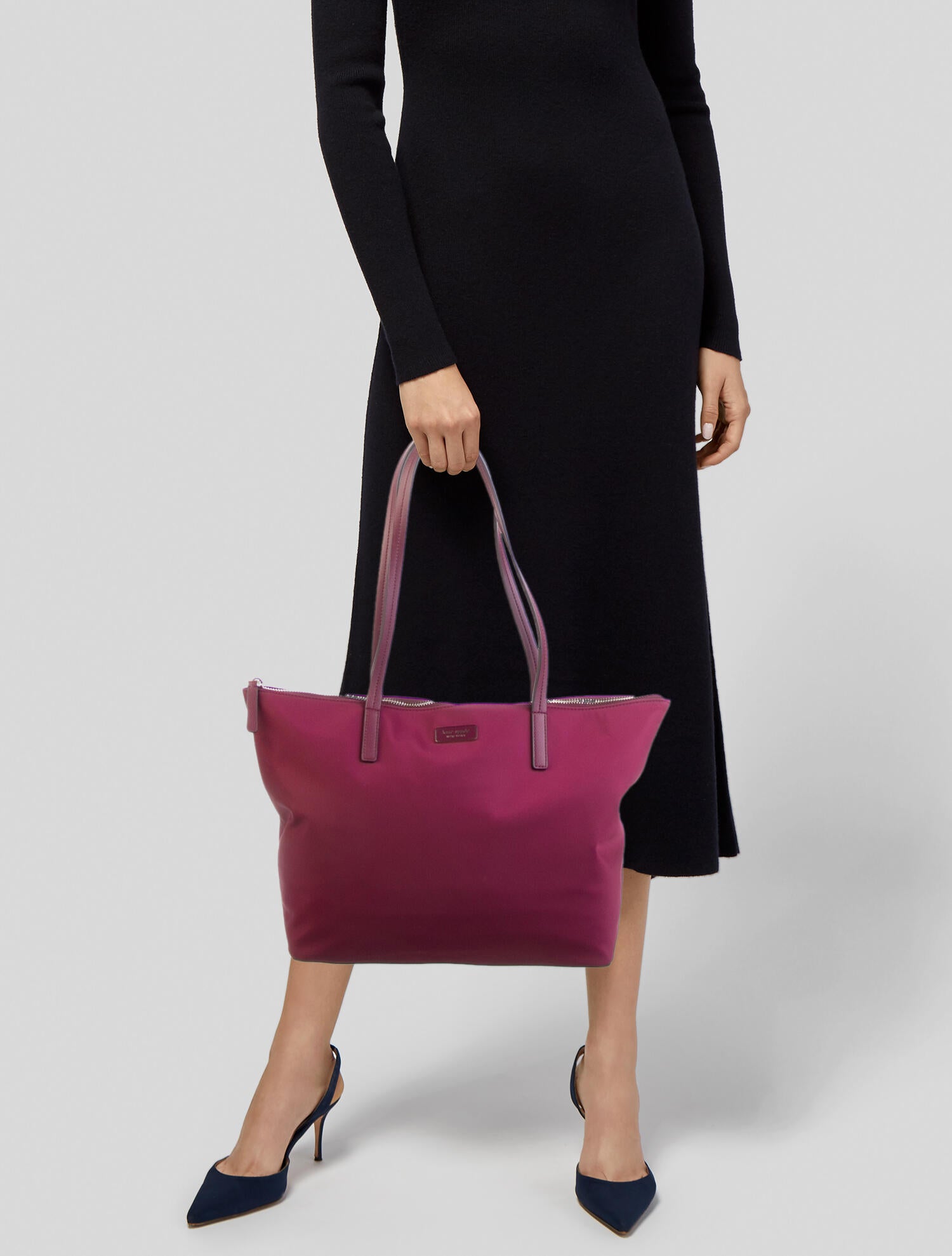 Kate Spade New York Hayden Zip Tote Burgundy Totes, Handbags