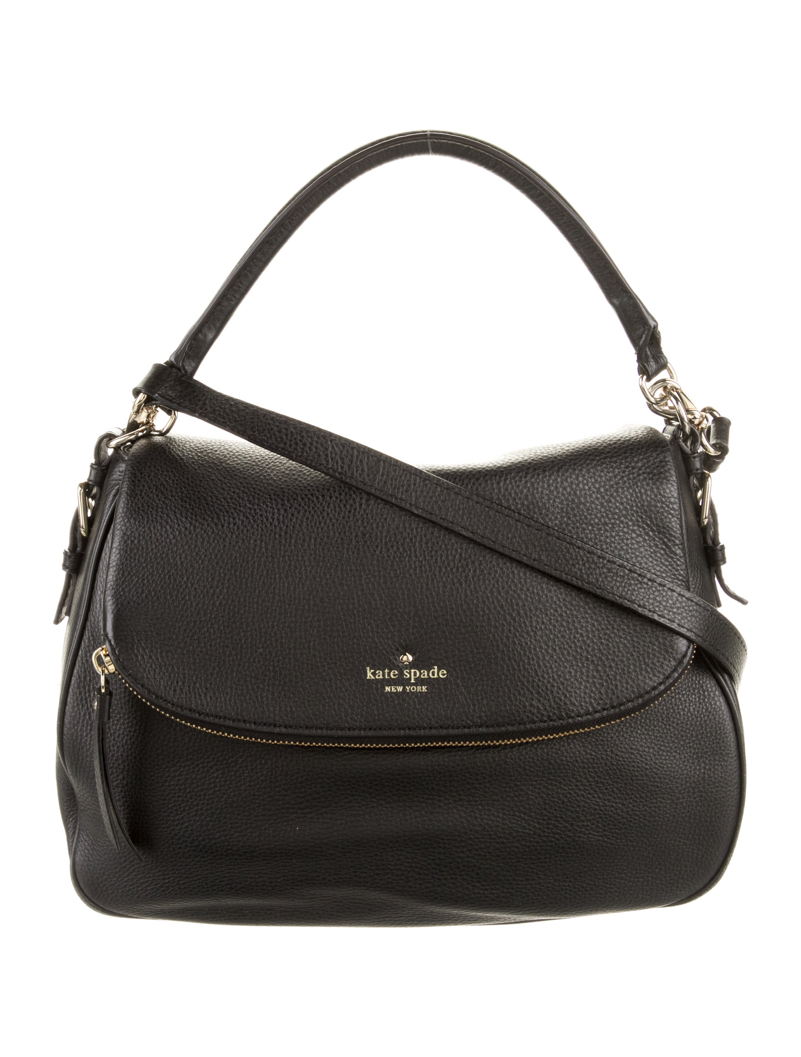 Kate Spade New York Leather Shoulder Bag Black Shoulder Bags