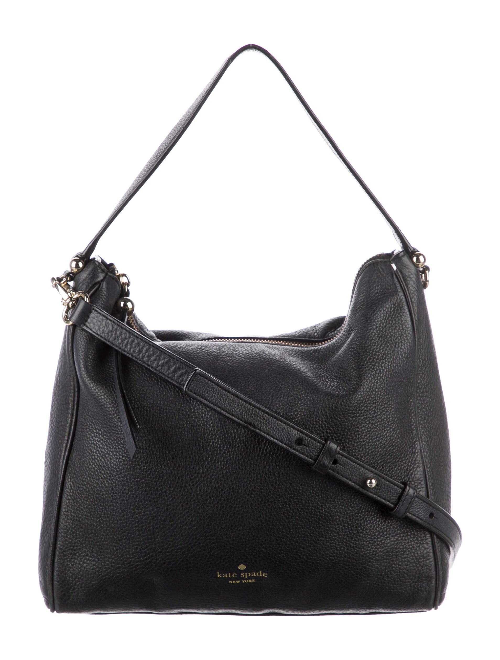 Kate Spade New York Leather Hobo Black Hobos, Handbags WKA332593 The RealReal