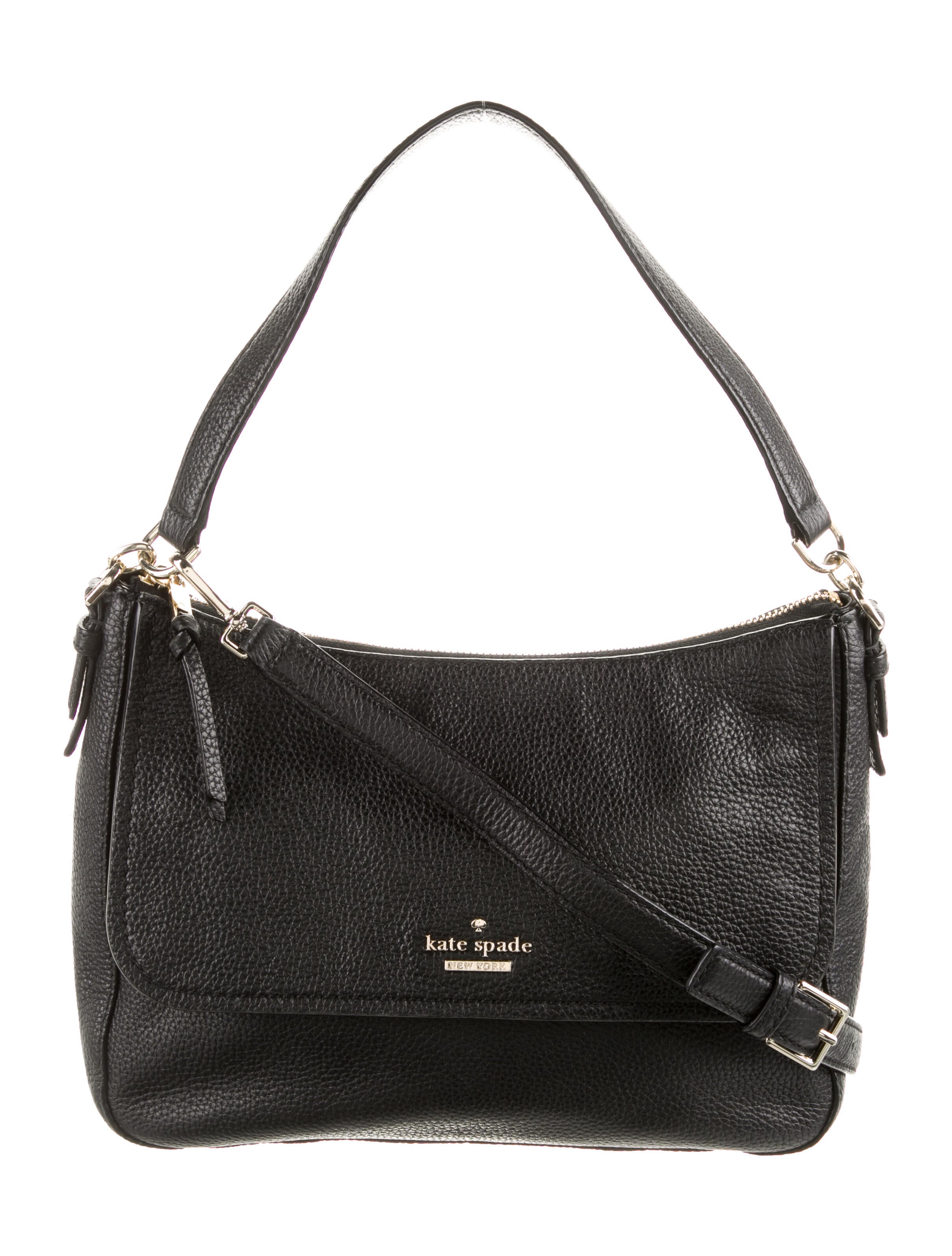 Kate Spade New York Leather Shoulder Bag Black Shoulder Bags