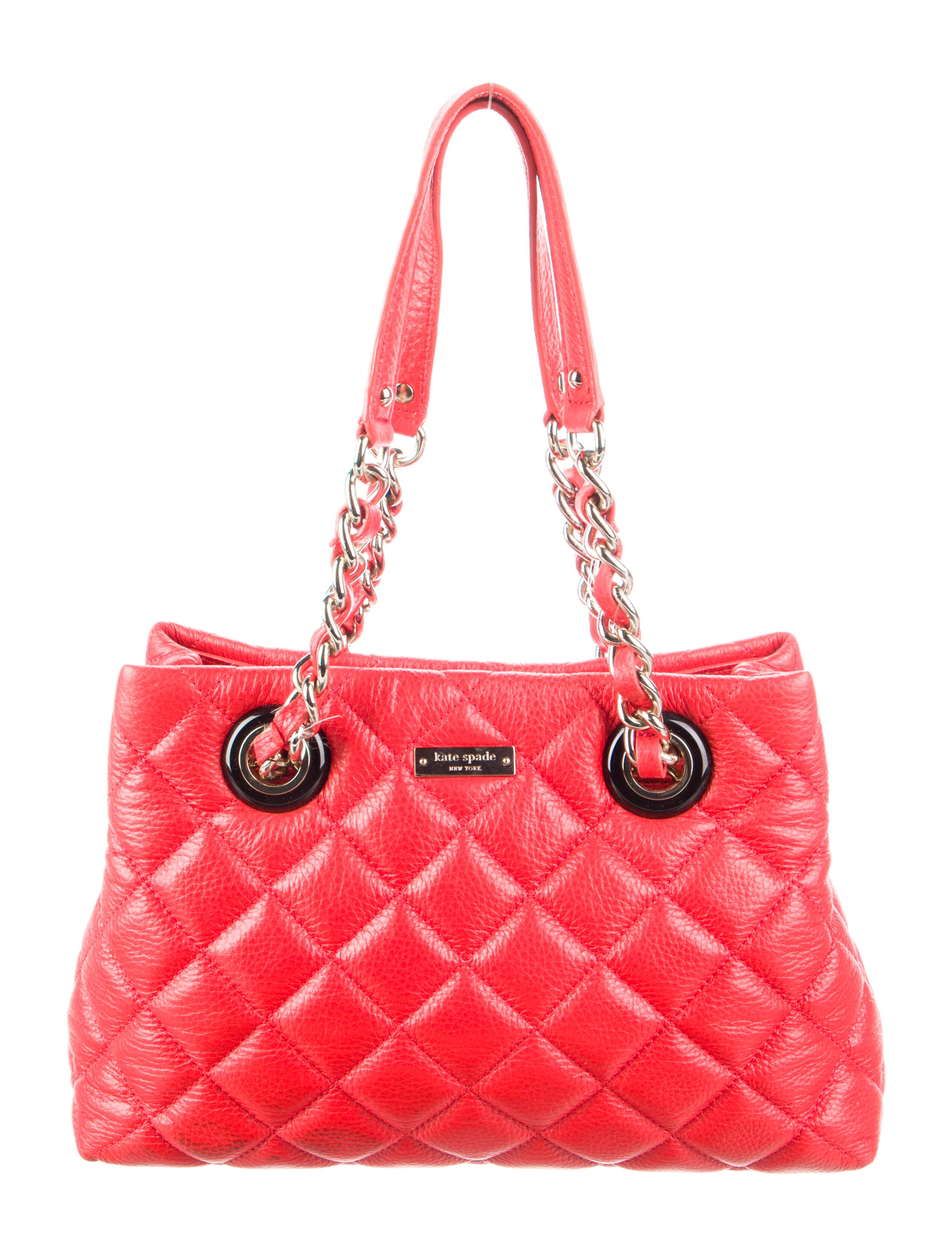 Kate Spade New York Quilted Leather Tote Red Totes, Handbags