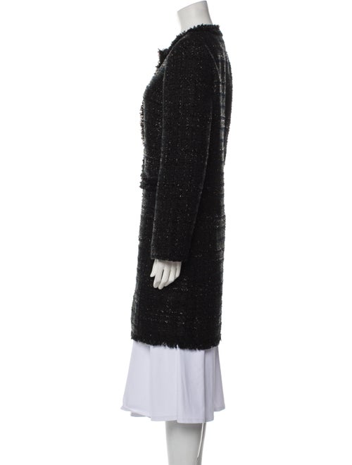 Kate Spade New York Tweed Pattern Faux Fur Coat