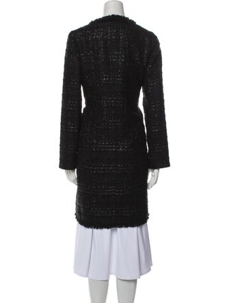 Kate Spade New York Tweed Pattern Faux Fur Coat