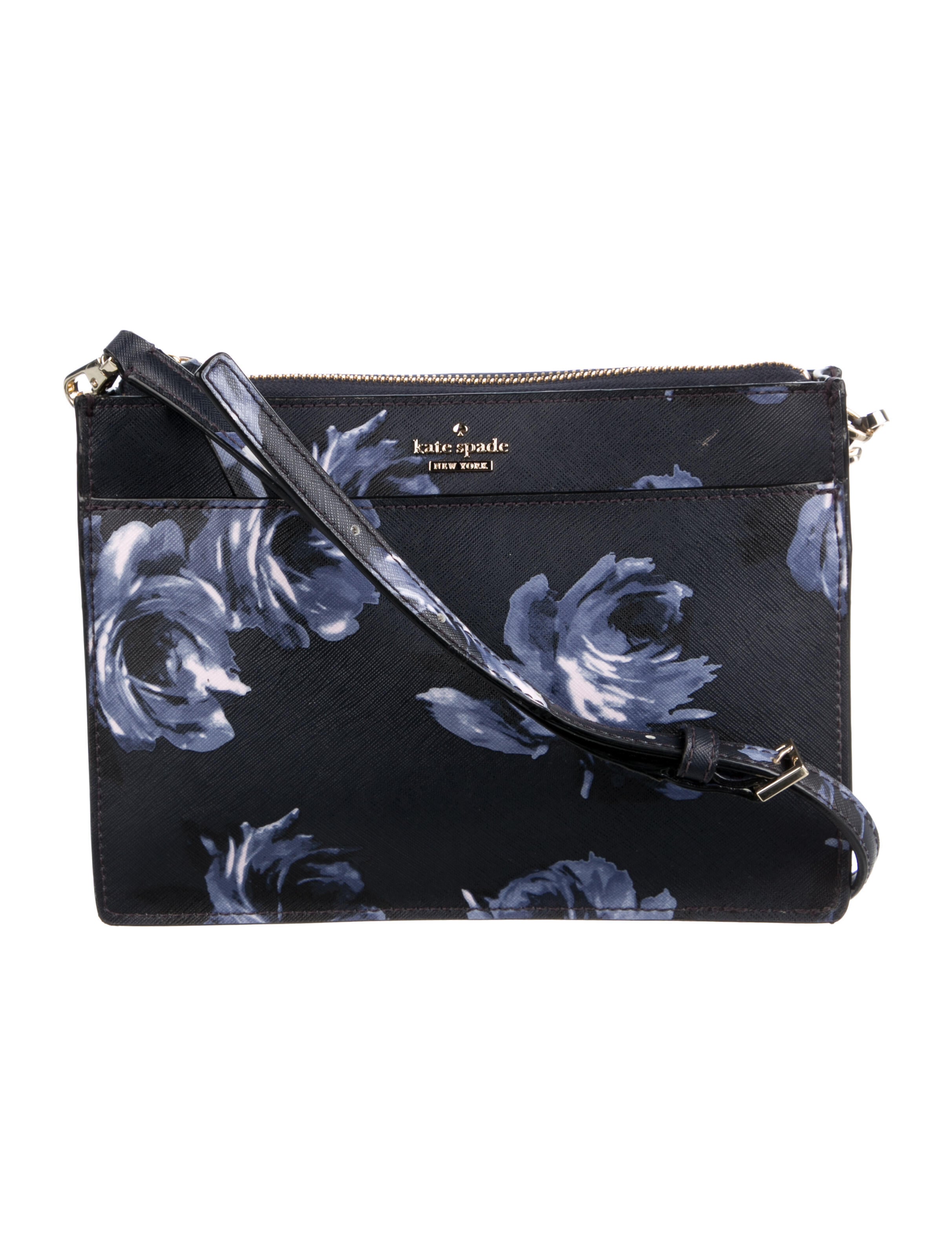 Kate Spade New York Clarise Leather Crossbody Bag - Blue Crossbody Bags ...