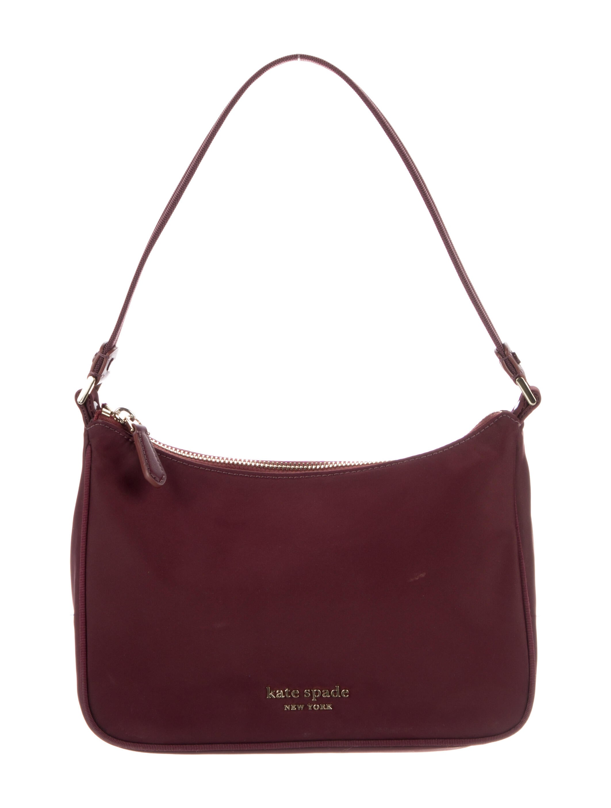 Kate Spade New York Nylon Shoulder Bag Burgundy Shoulder Bags