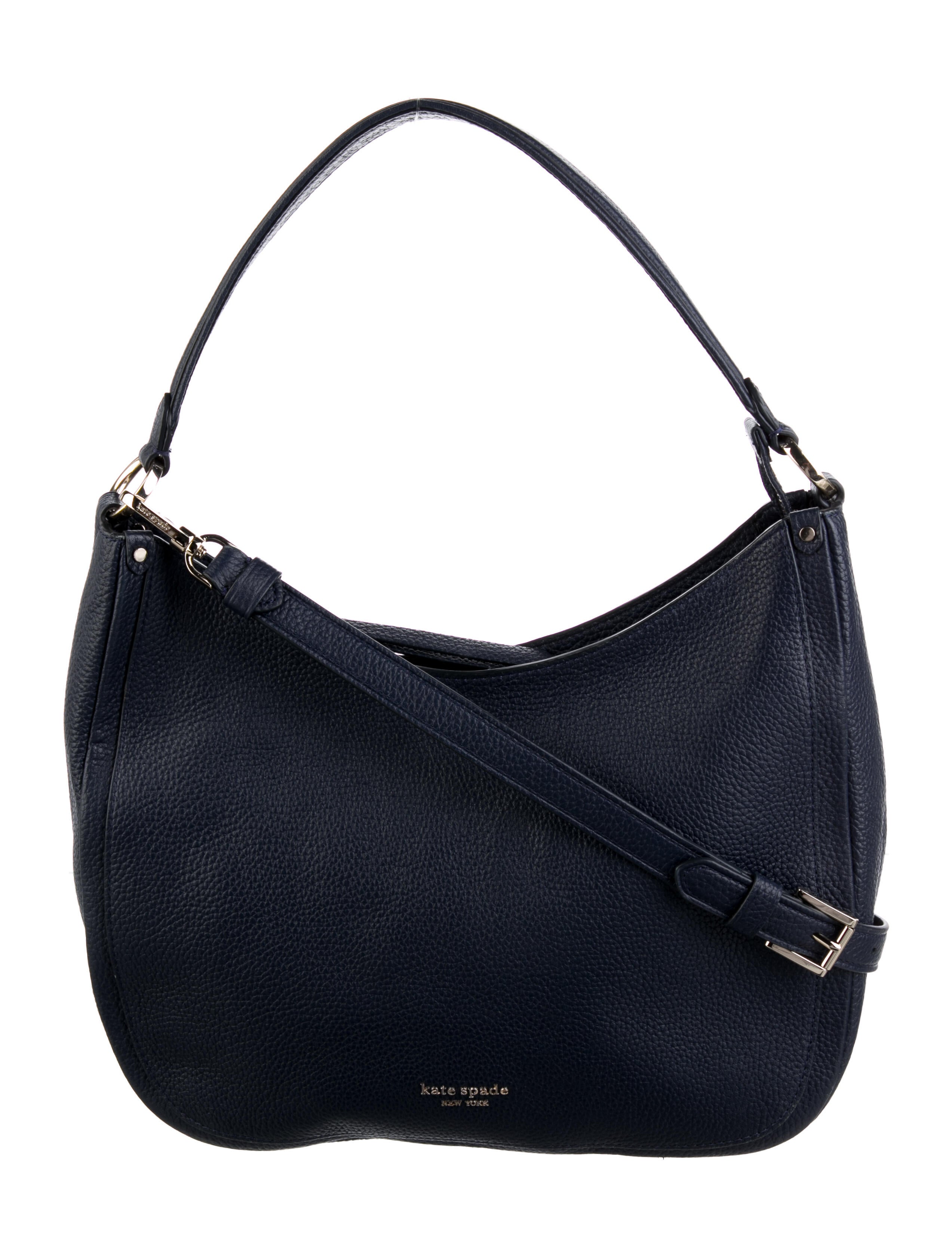 Kate Spade New York Grained Leather Shoulder Bag - Blue Shoulder