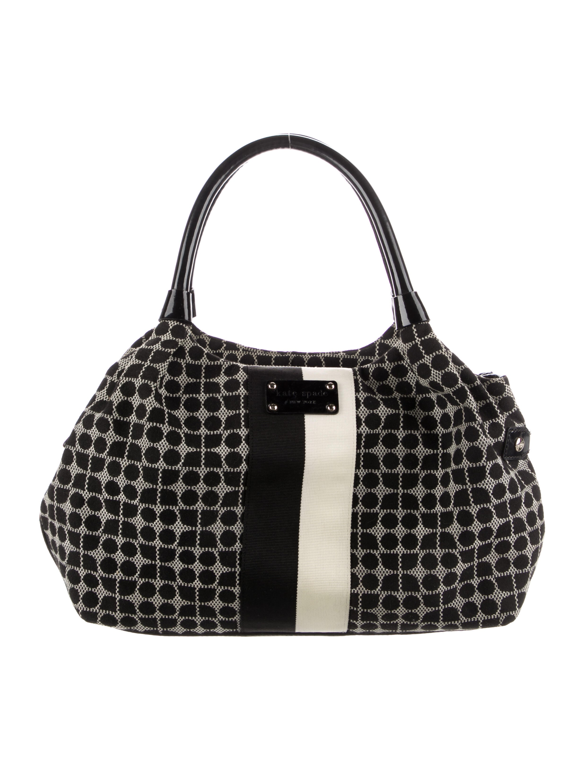 Kate Spade New York Canvas Tote Bag Black Totes, Handbags WKA338351