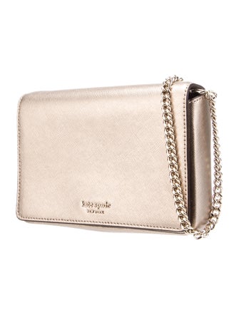 Kate Spade New York Metallic Leather Flap Bag