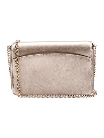 Kate Spade New York Metallic Leather Flap Bag