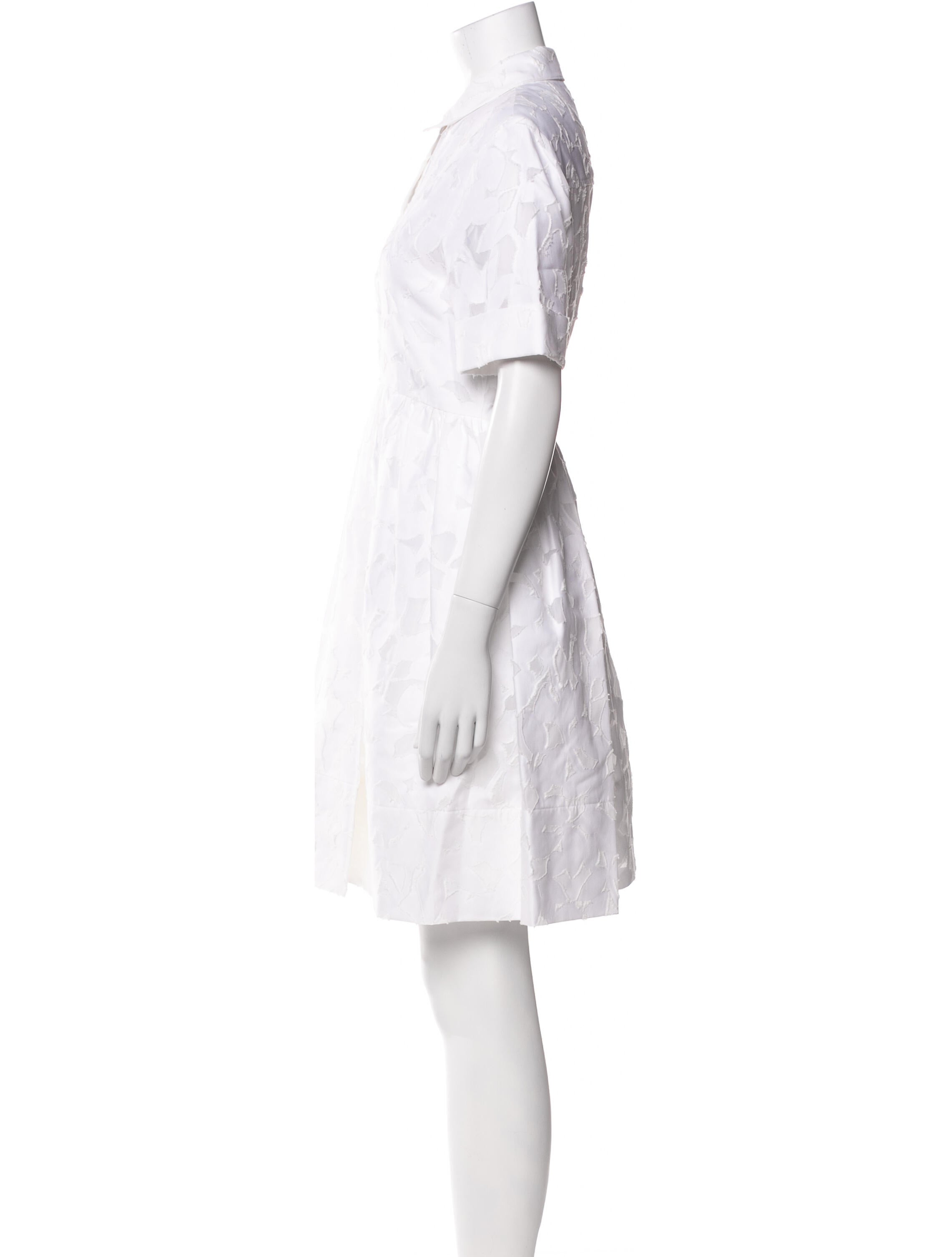 kate spade white lace dress Leaf Lace Shift