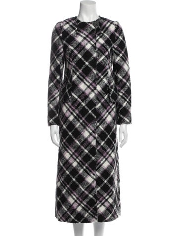 Kate Spade New York Coats Plaid Print Trench Coat US 0 | XS