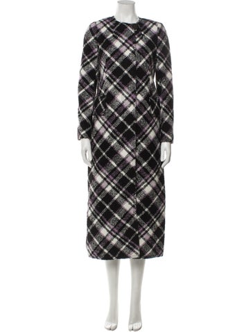 Kate Spade New York Coats Plaid Print Trench Coat XS