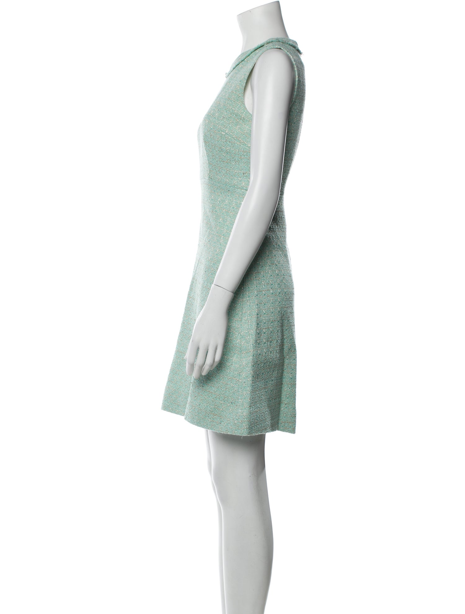 kate spade green tweed dress New York Crew Neck Mini - Blue Dresses, Clothing - WKA353040 Womens dress