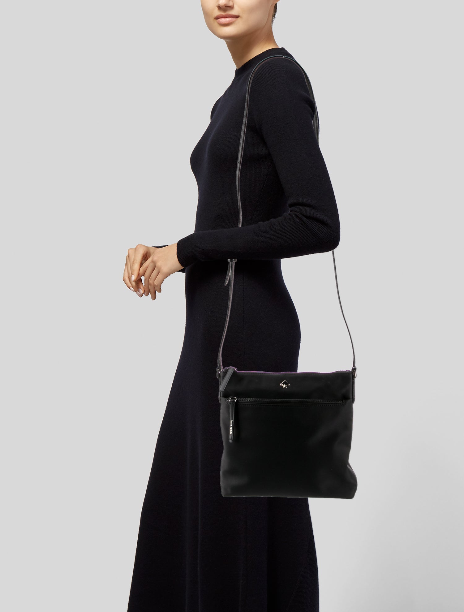 Kate Spade New York Nylon Crossbody Bag - Black Crossbody Bags
