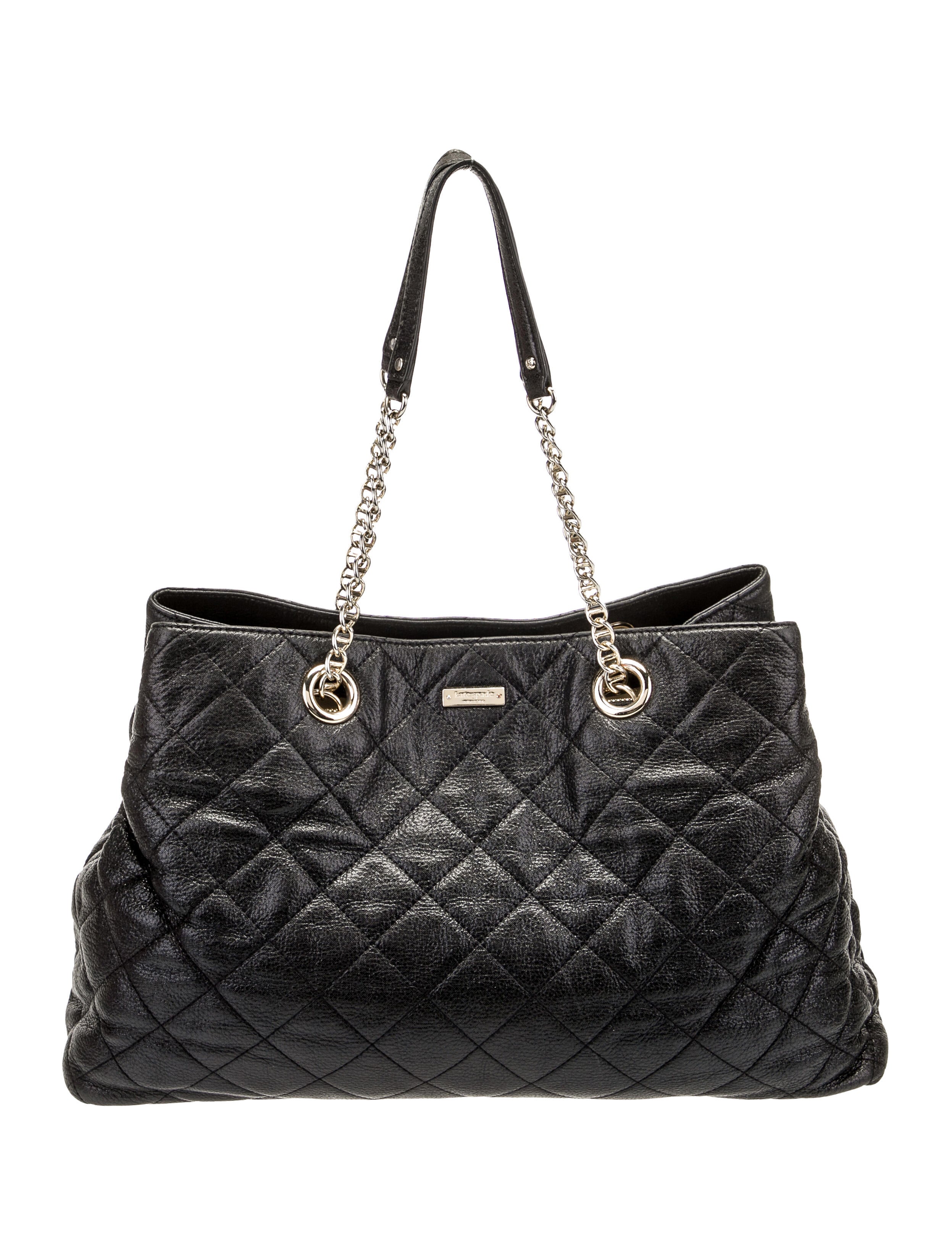 Kate Spade New York Quilted Leather Tote Bag Black Totes, Handbags