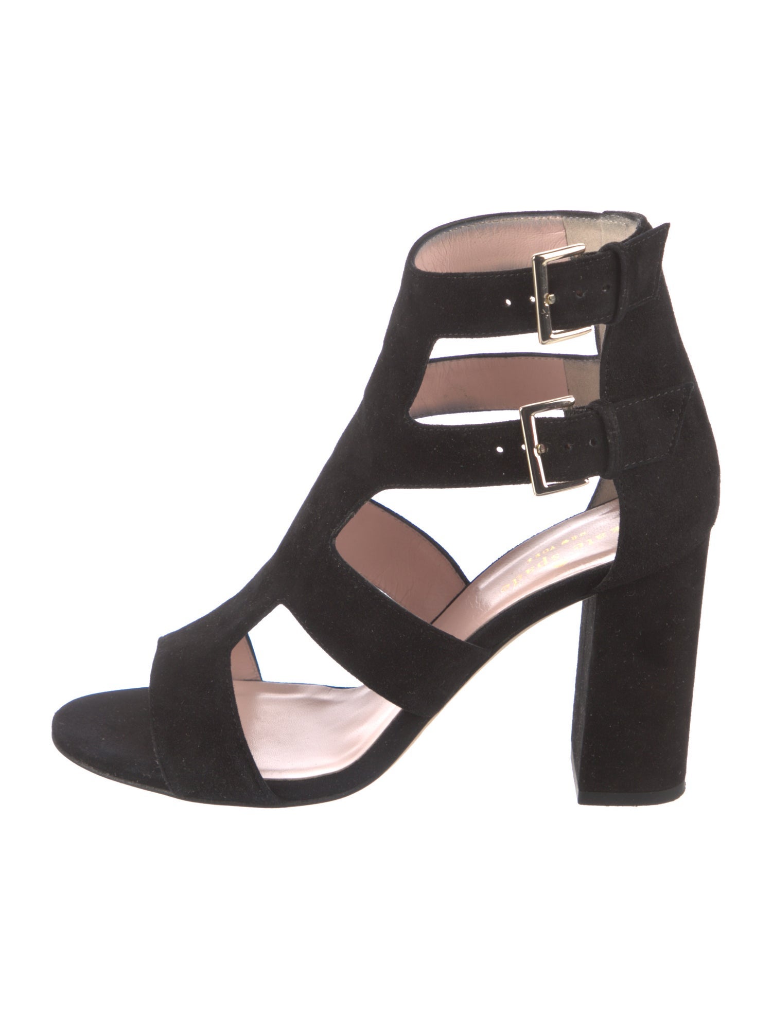 Kate Spade New York Suede Gladiator Sandals Black Sandals, Shoes