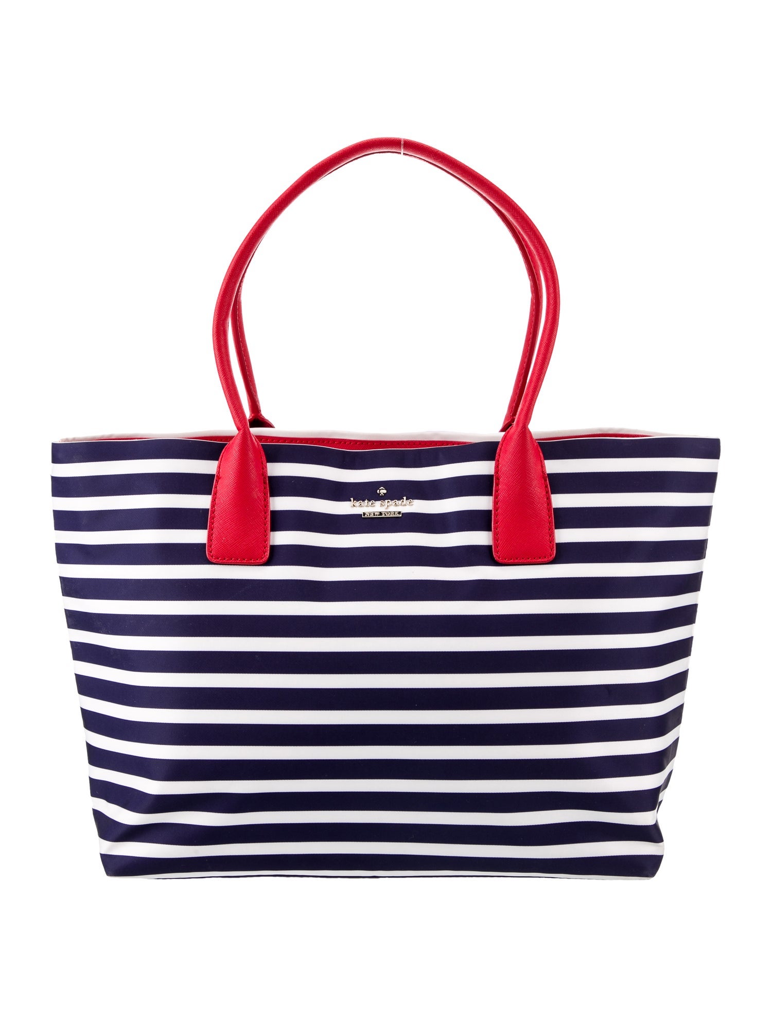 Kate Spade New York Nylon Striped Tote Blue Totes, Handbags WKA363304 The RealReal