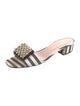 Kate Spade New York Canvas Striped Slides