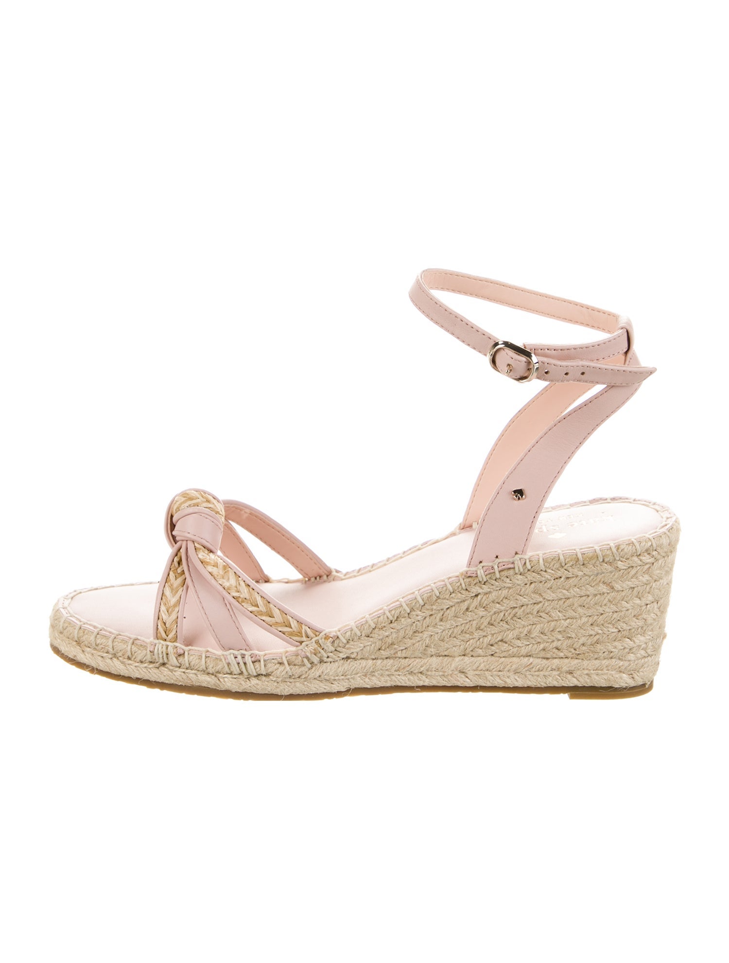 Kate Spade New York Leather Espadrilles - Neutrals Sandals