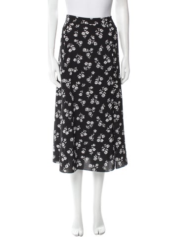 Kate Spade New York Skirts Floral Print Midi Length Skirt US 10 | L