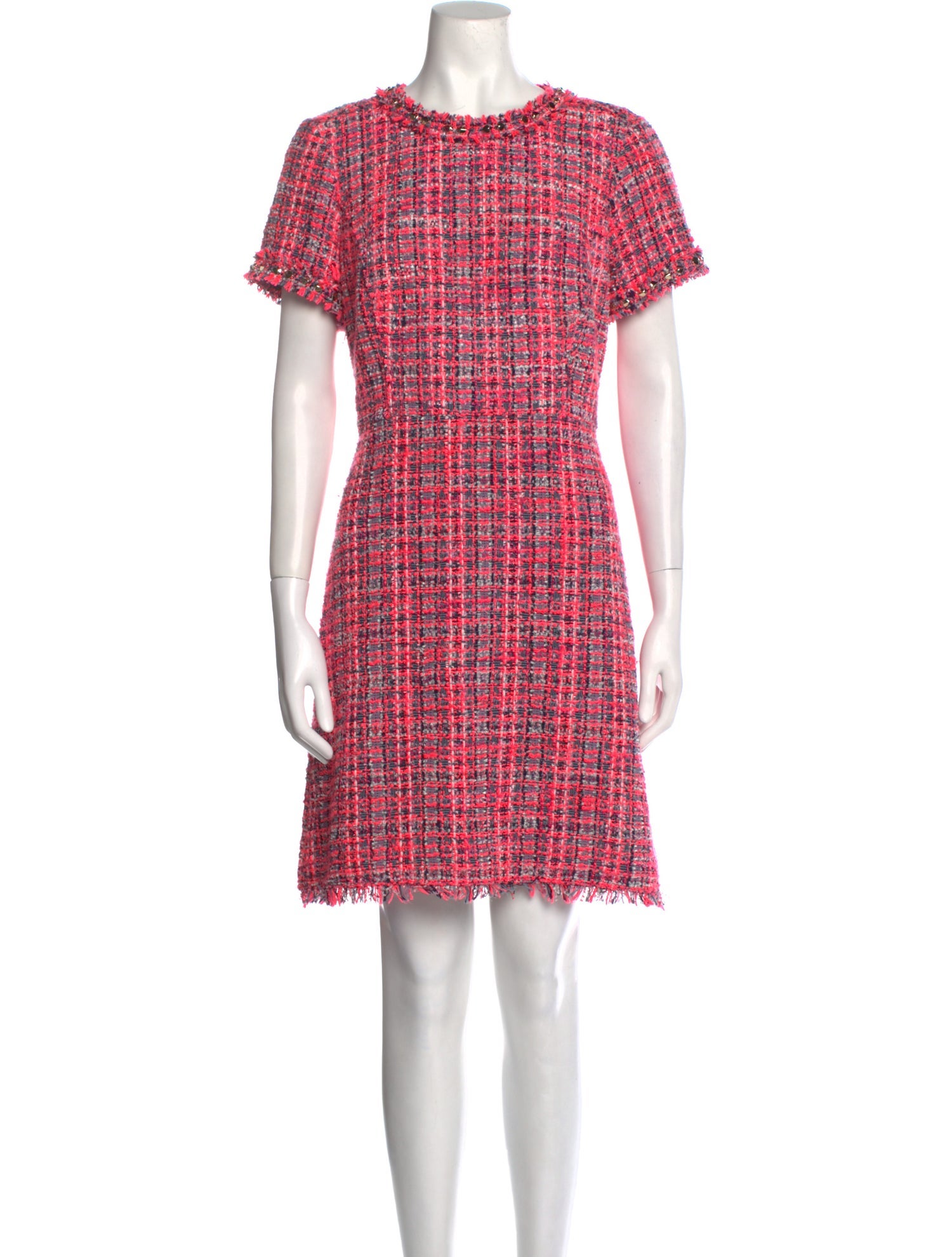 Kate Spade New York Plaid Print Mini Dress