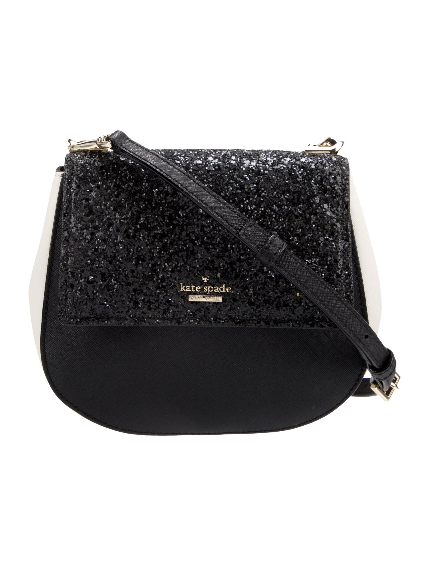 Kate Spade New York Embellished Leather Crossbody Bag Black Crossbody