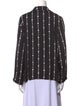 Kate Spade New York Polka Dot Print Long Sleeve Button-Up Top