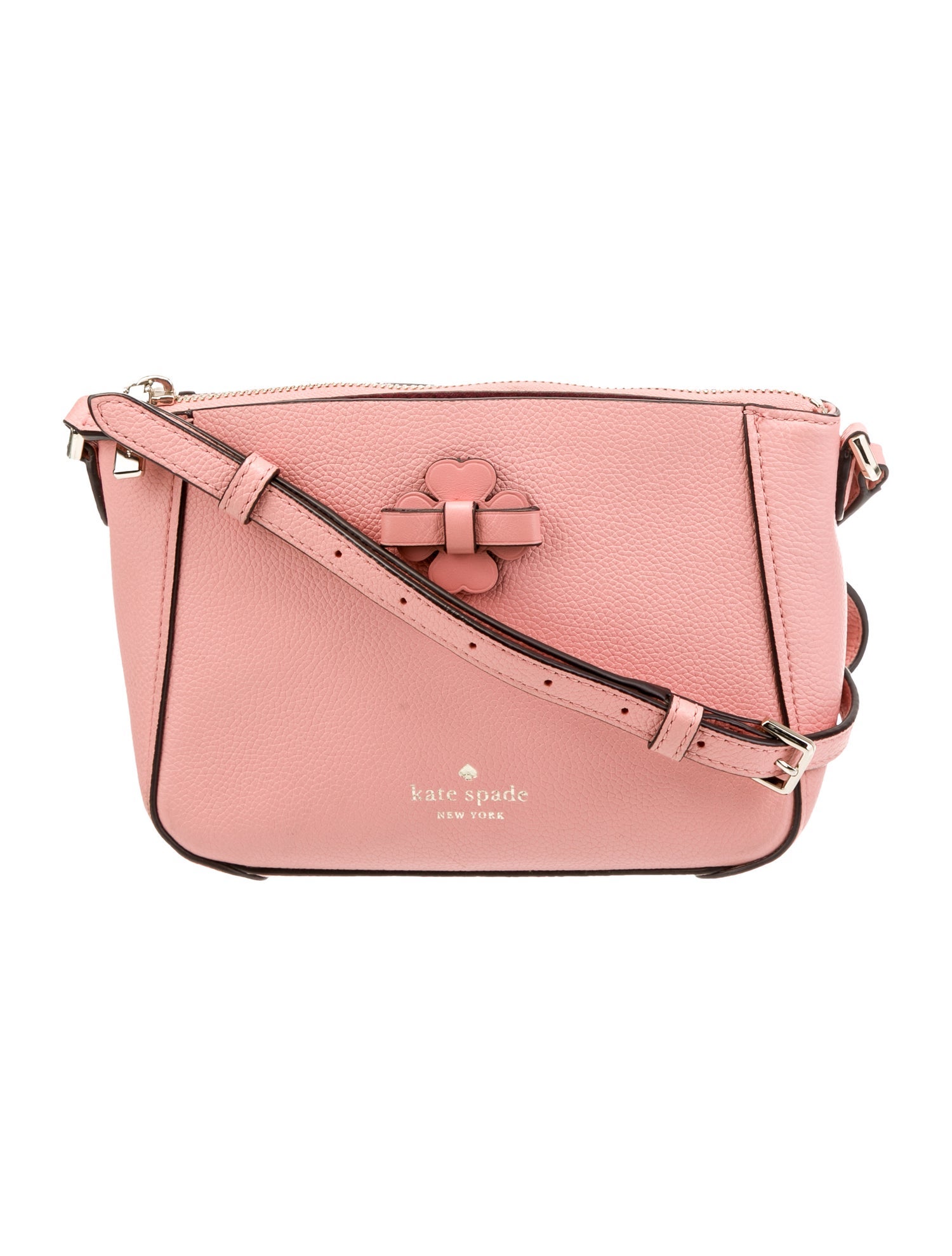 Kate Spade New York Leather Embellished Crossbody Bag Pink Crossbody