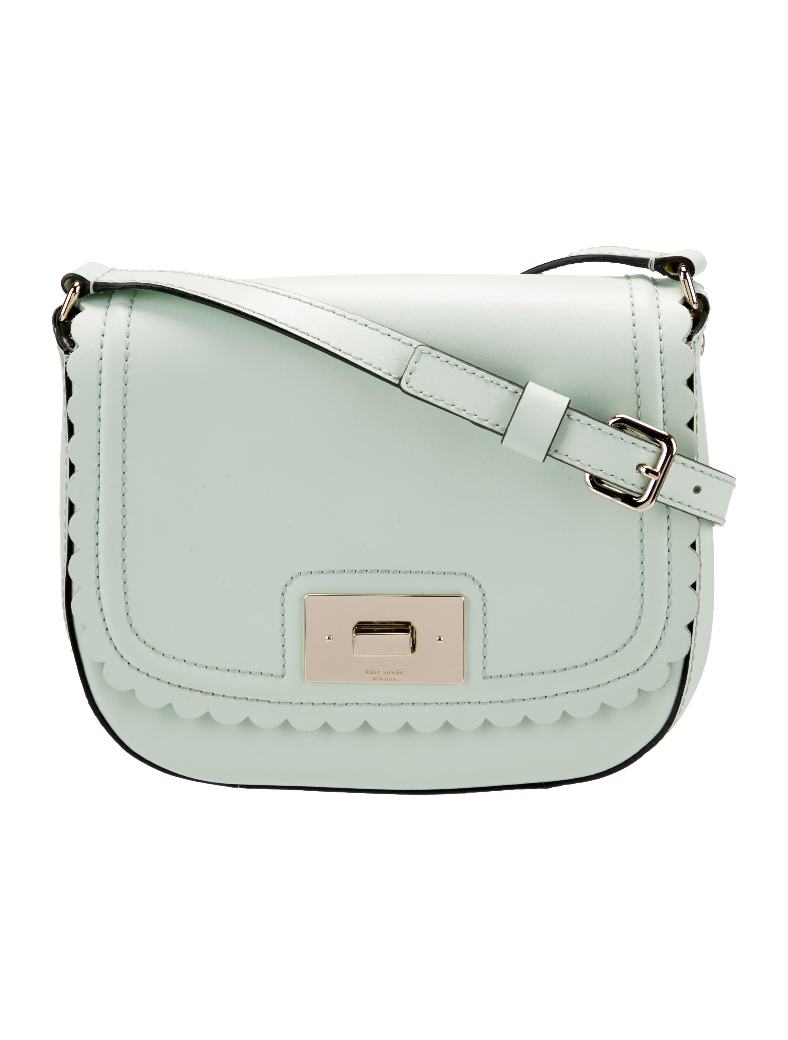 Kate Spade New York Leather Crossbody Bag Green Crossbody Bags