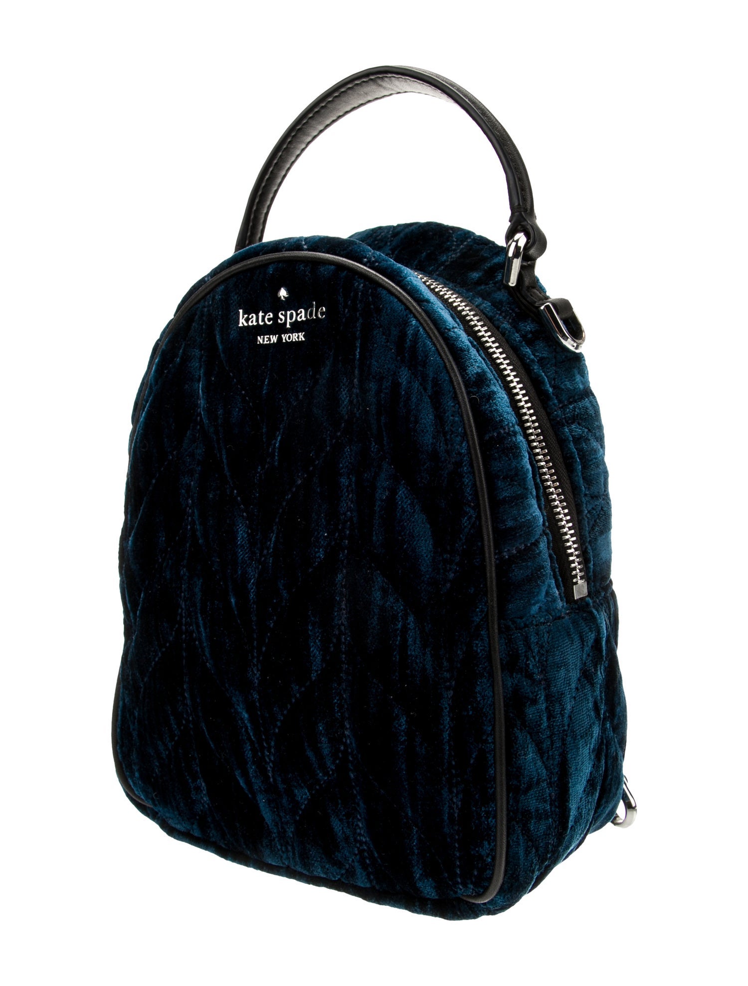 Kate Spade New York Mini Velvet Quilted Backpack