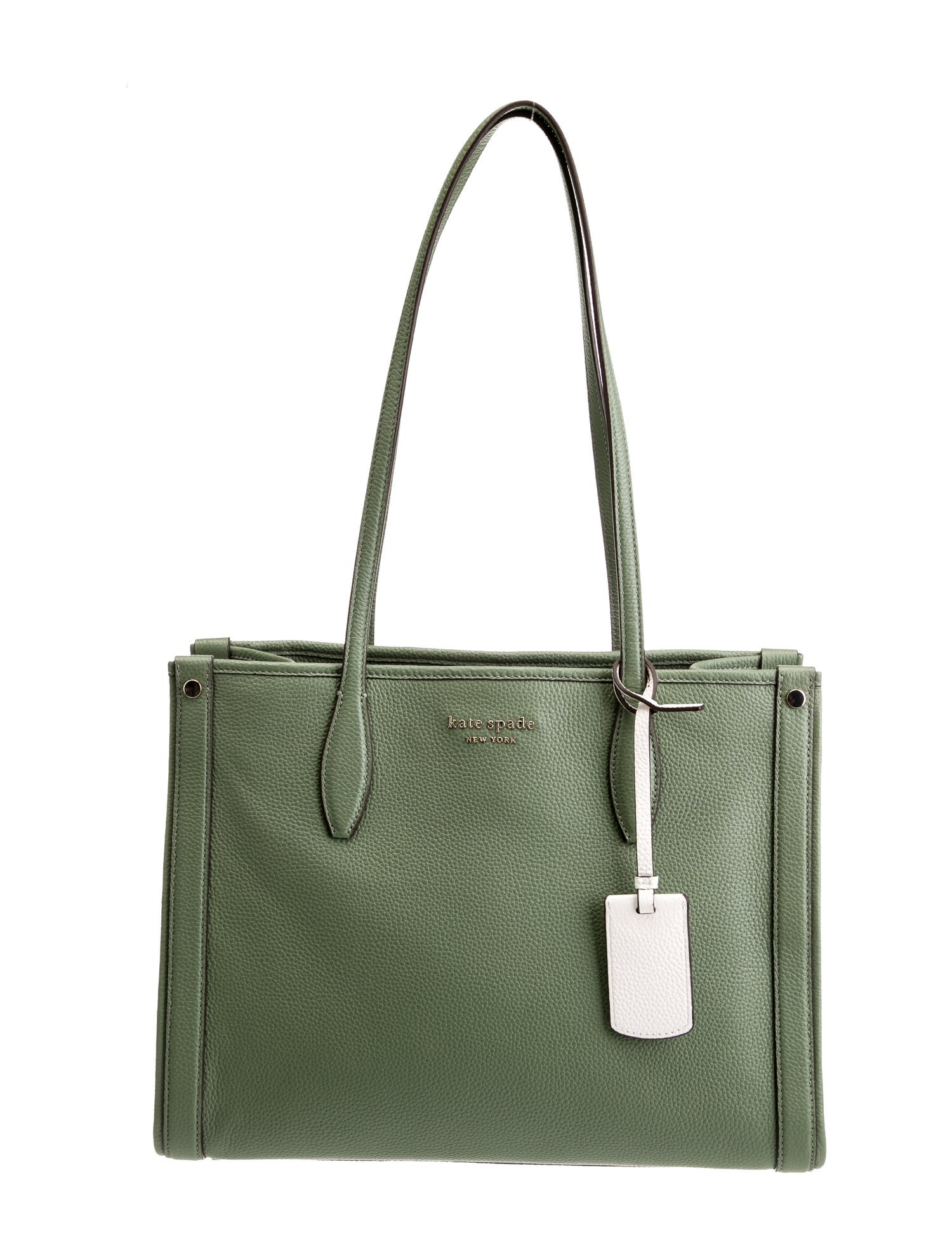 Kate Spade New York Leather Tote Green Totes, Handbags WKA399532