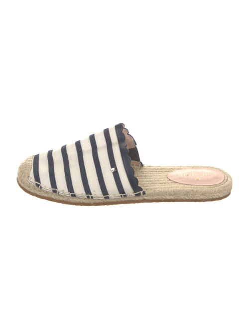 Kate Spade New York Striped Scalloped Accent Flats