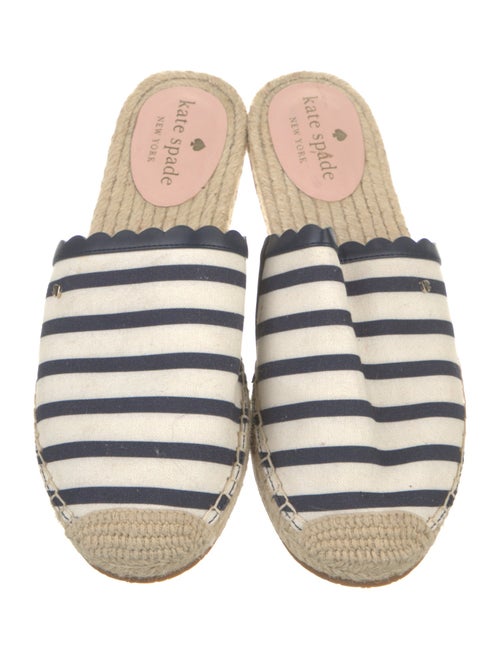 Kate Spade New York Striped Scalloped Accent Flats
