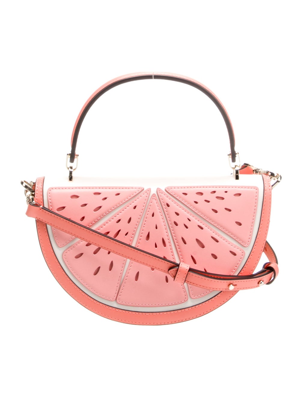 Kate Spade New York Leather Top Handle Bag White Handle Bags