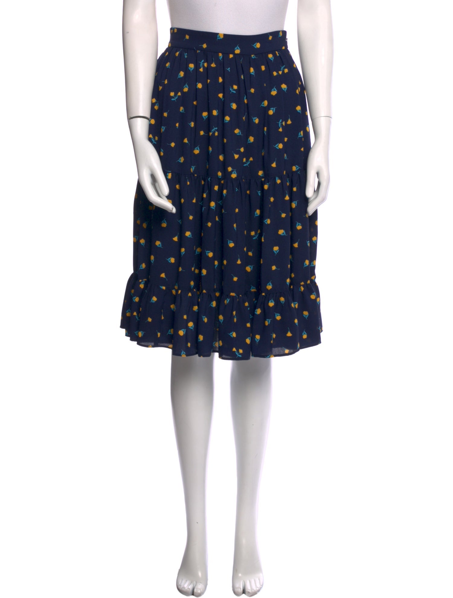 Kate Spade New York Floral Print Knee-Length Skirt