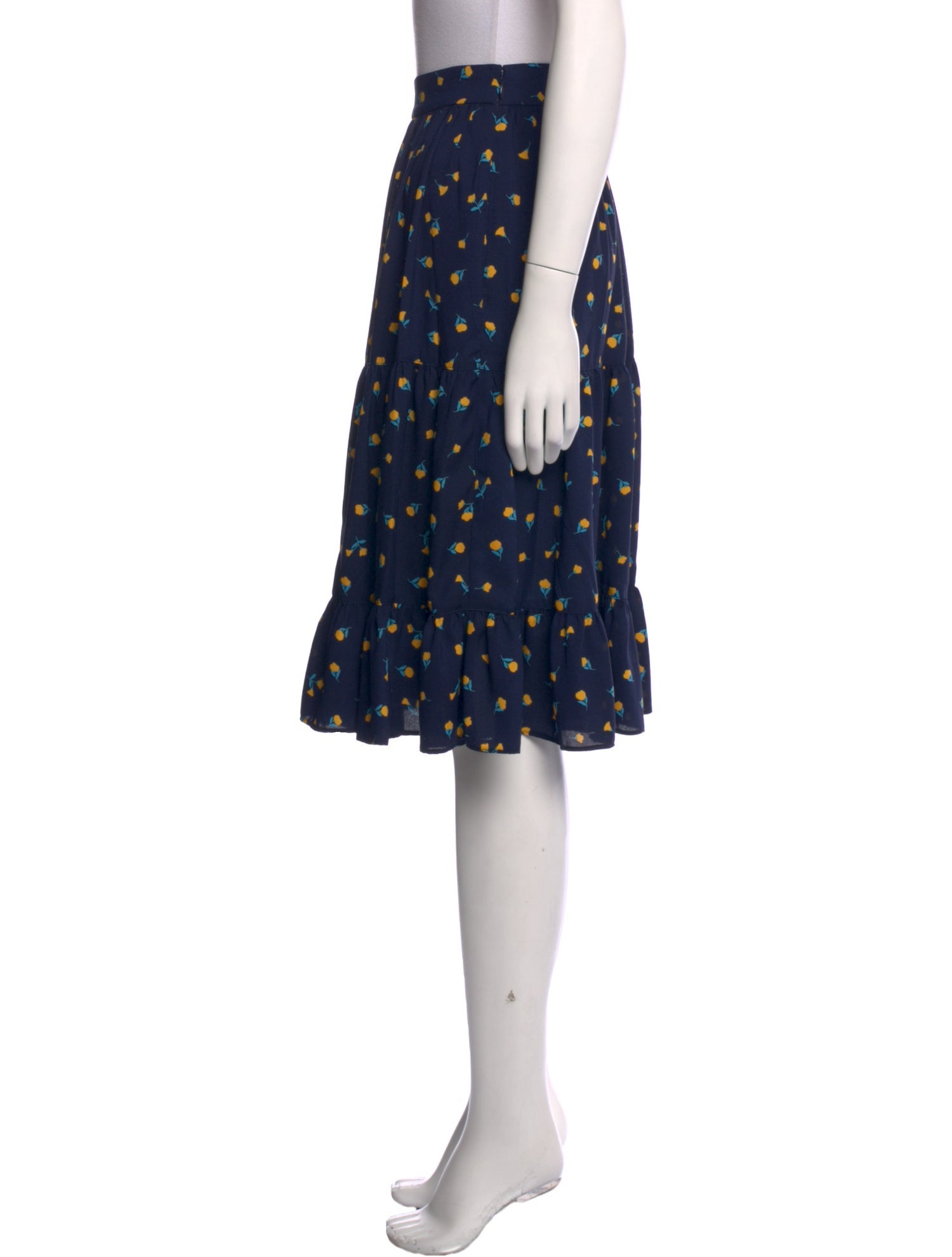 Kate Spade New York Floral Print Knee-Length Skirt