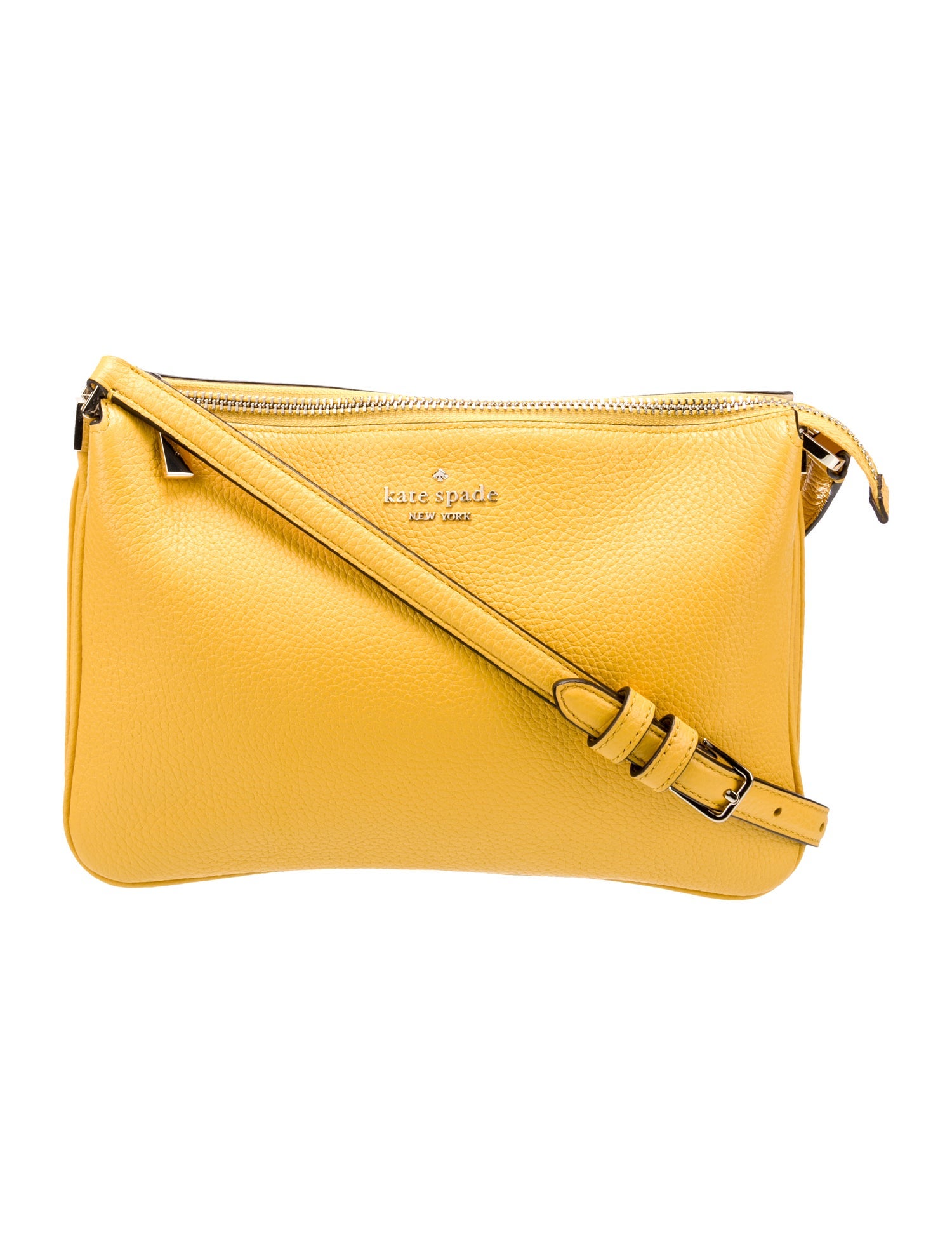 Kate Spade New York Leather Crossbody Bag - Yellow Crossbody
