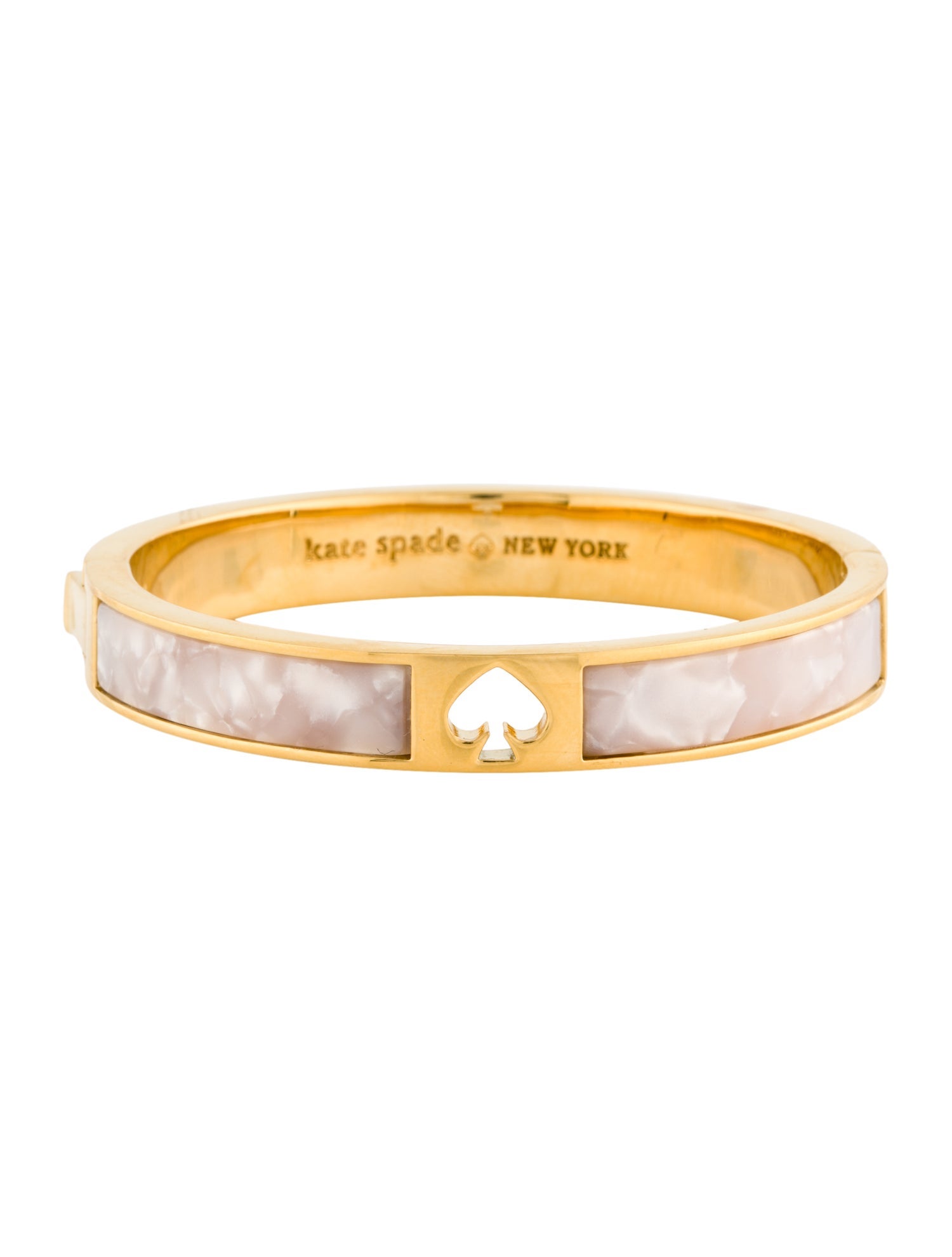 Kate Spade New York Hole Punch Spade Hinge Bangle Bracelet