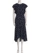 Kate Spade New York Floral Print Long Dress