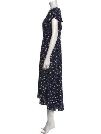Kate Spade New York Floral Print Long Dress