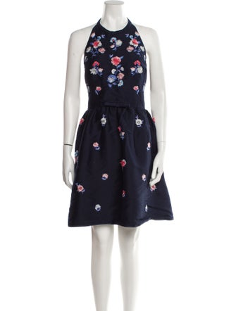 Kate Spade New York Floral Print Knee-Length Dress