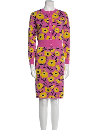Kate Spade New York Wool Floral Print Skirt Set