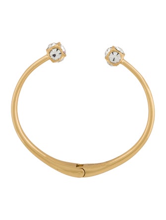 Kate Spade New York Crystal Hinged Cuff Bracelet