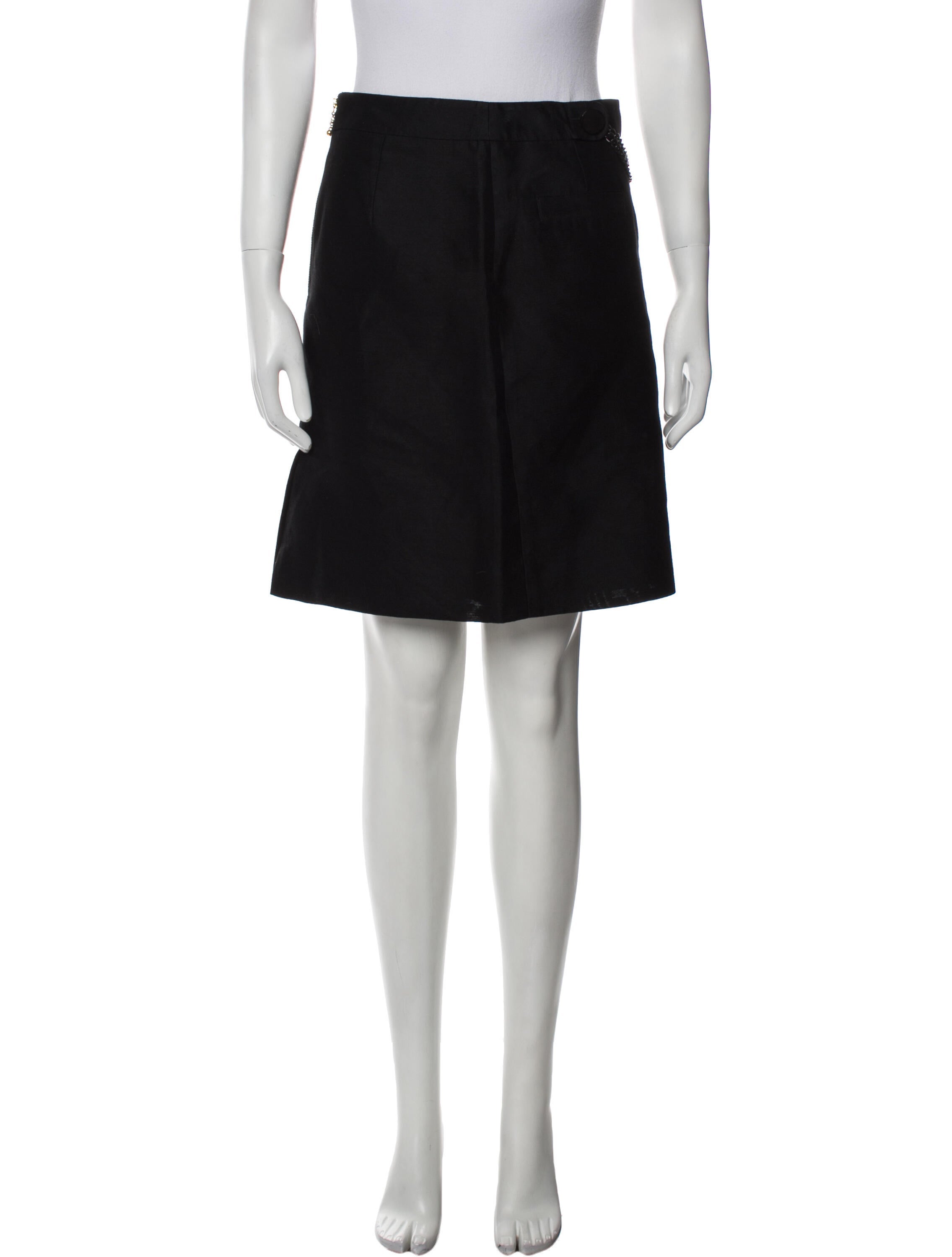 Kate Spade New York Chain-Link Accents Knee-Length Skirt