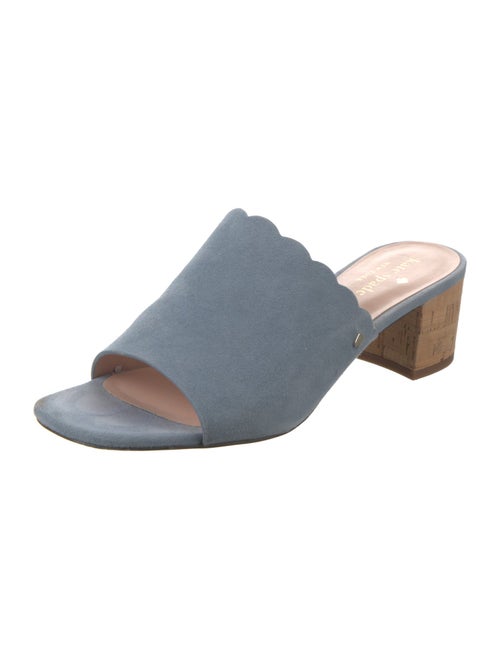 Kate Spade New York Suede Scalloped Accent Slides