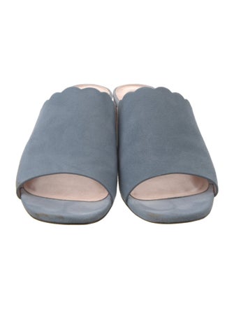 Kate Spade New York Suede Scalloped Accent Slides