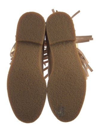 Kate Spade New York Suede Fringe Trim Accent Lace-Up Boots