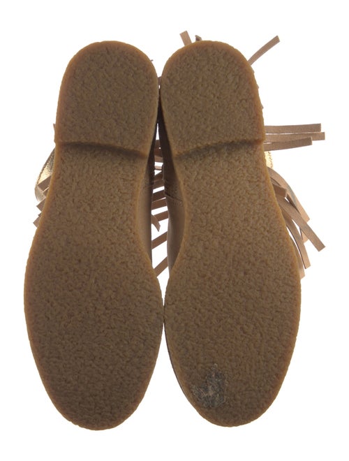 Kate Spade New York Suede Fringe Trim Accent Lace-Up Boots